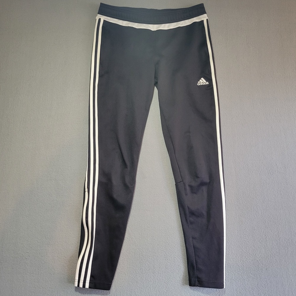 Adidas Tiro 17 Training Pants Womens Medium Black White Climacool